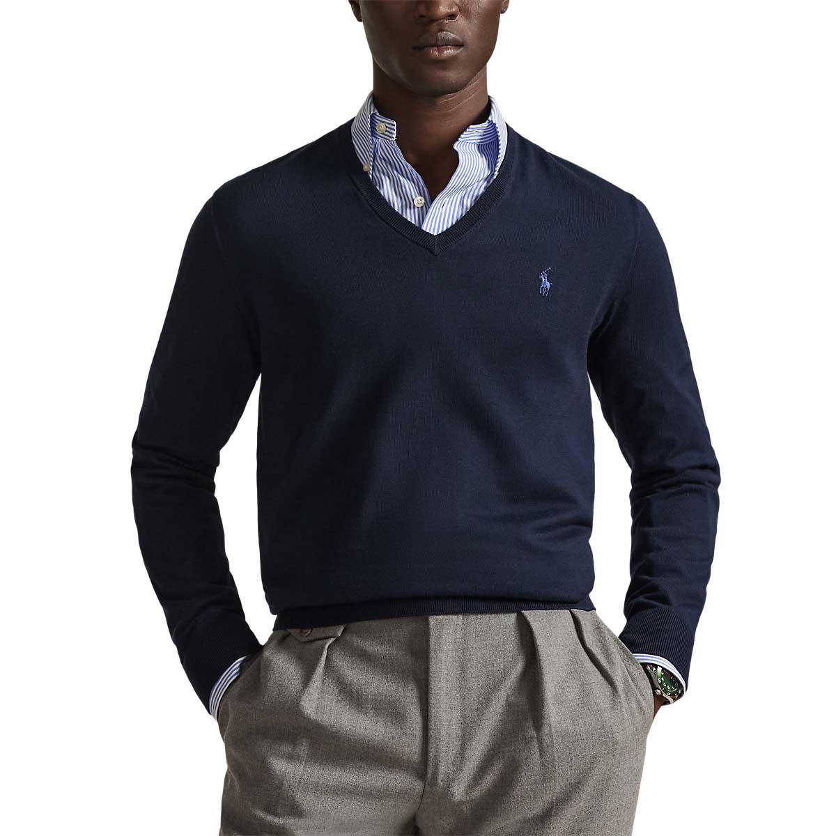 Polo Ralph Lauren Slim Fit Cotton V-Neck Sweater